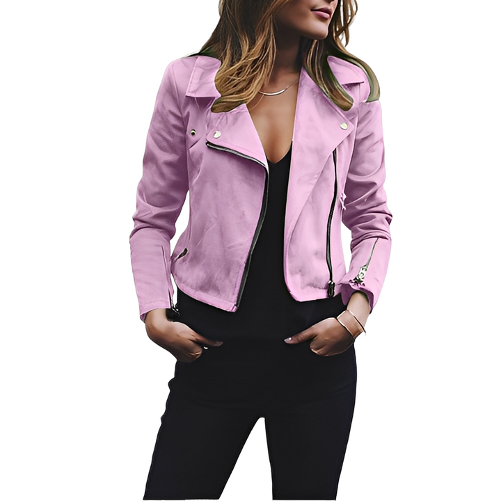 Euphemia - Trendige kurze Damenjacke mit Reverskragen