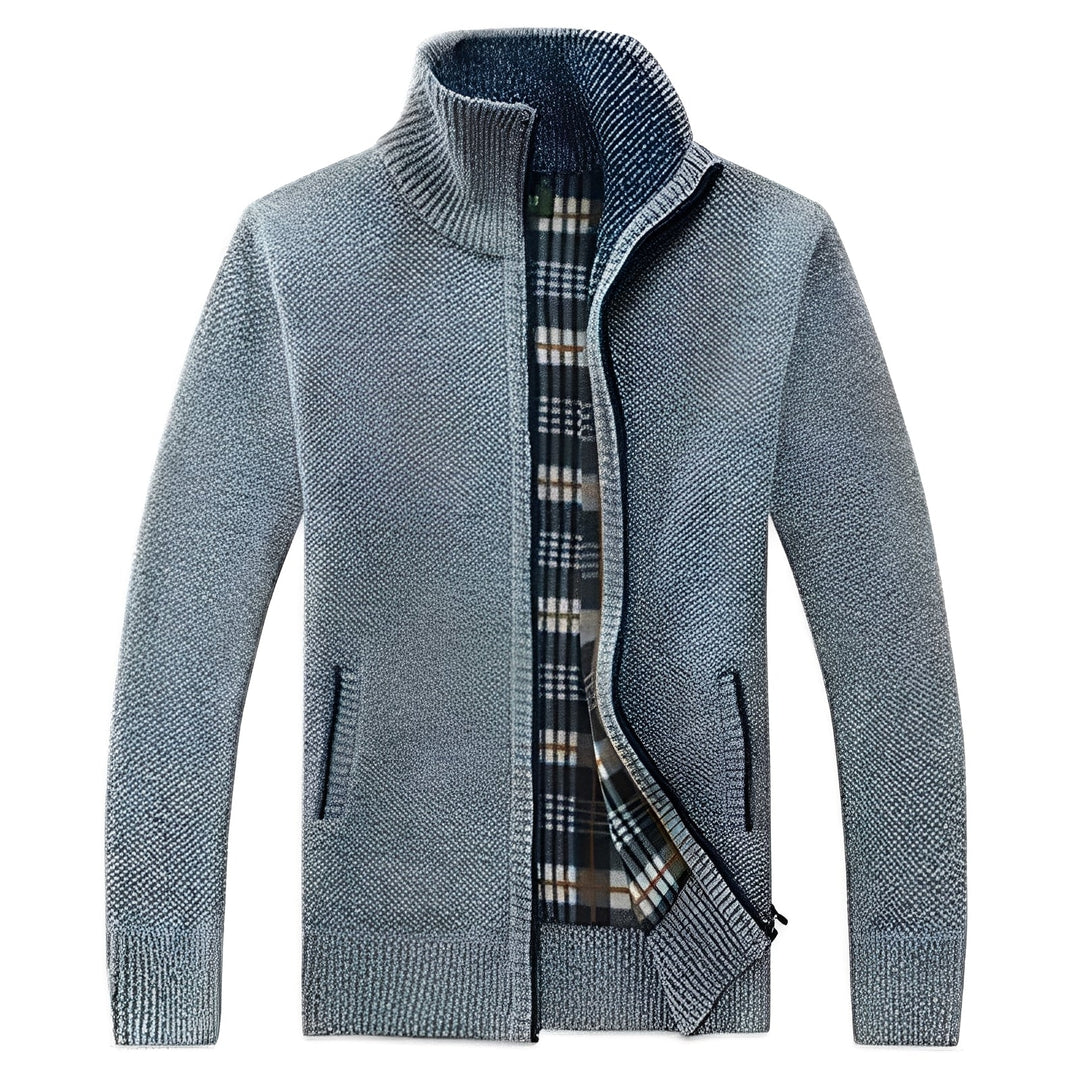 Malinda - Eleganter Cardigan für Herren mit weichem Fleecefutter