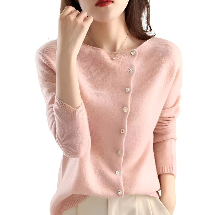 Bethanie - Bequeme lange Wolljacke