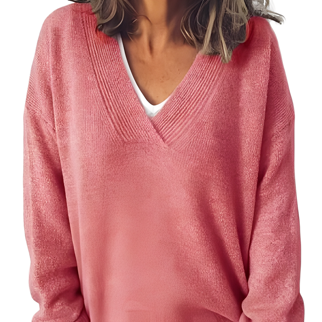 Camryn - Locker gestrickter Damenpullover