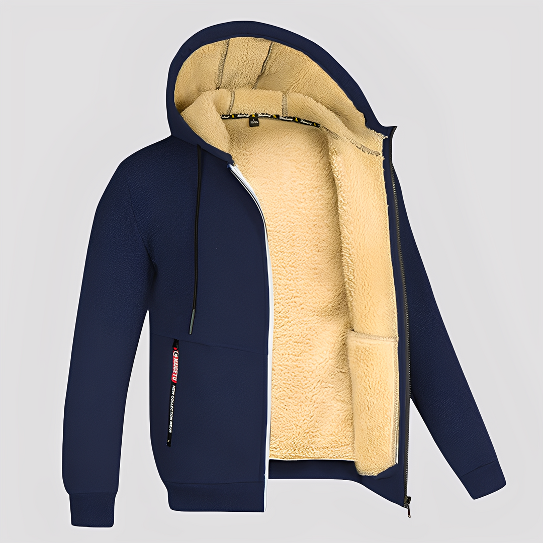 Waldo - Schlichter Herren-Hoodie mit Fleece-Futter