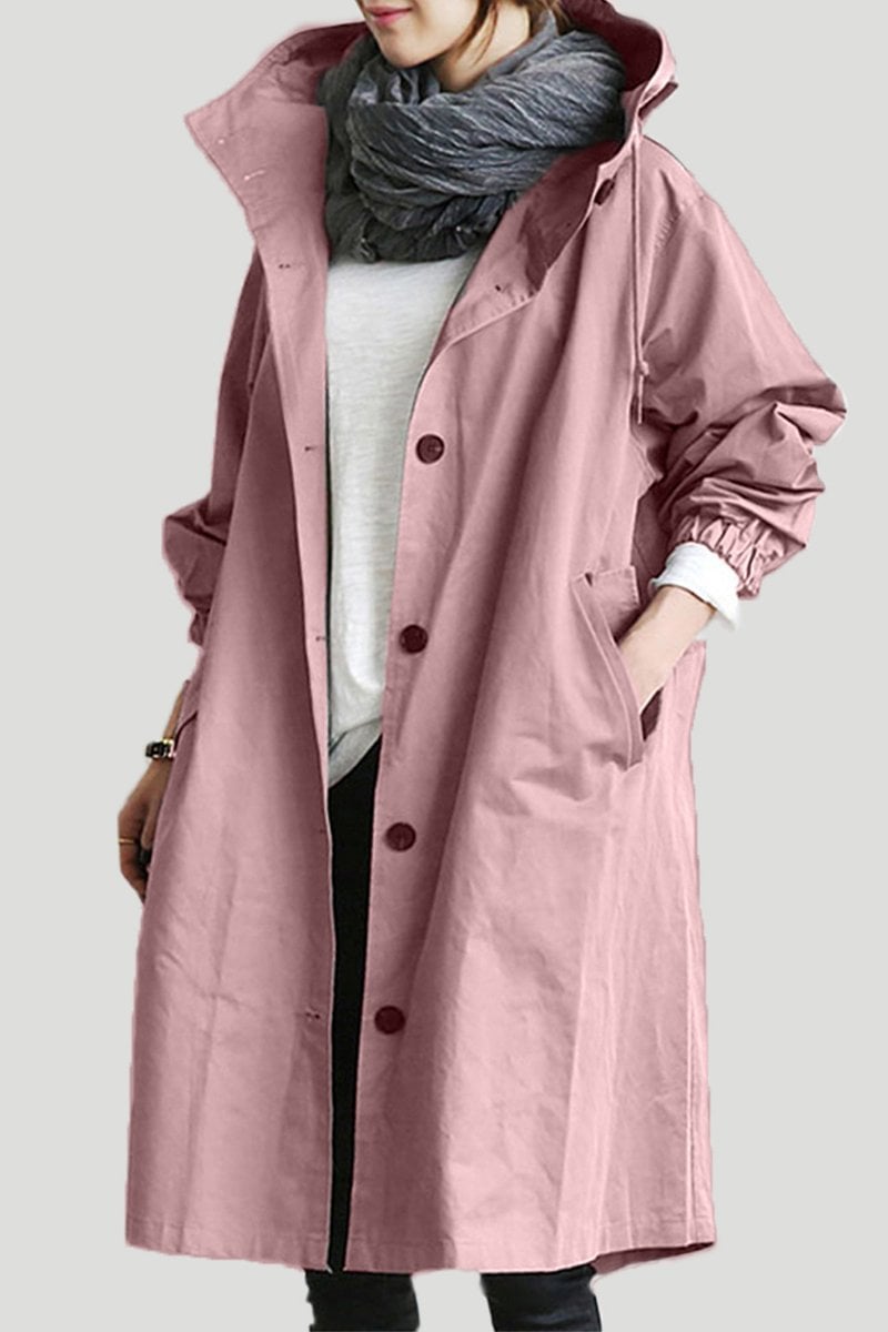 Rowana - Regenfester Damen-Trenchcoat mit Kapuze