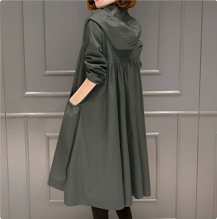 Margarette - Schicker Damen-Regenmantel mit Kapuze
