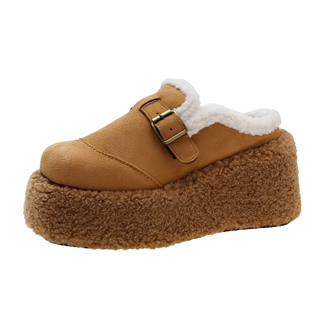 Gabriella - Bequeme Damenschuhe mit Wollfutter und Keilabsatz