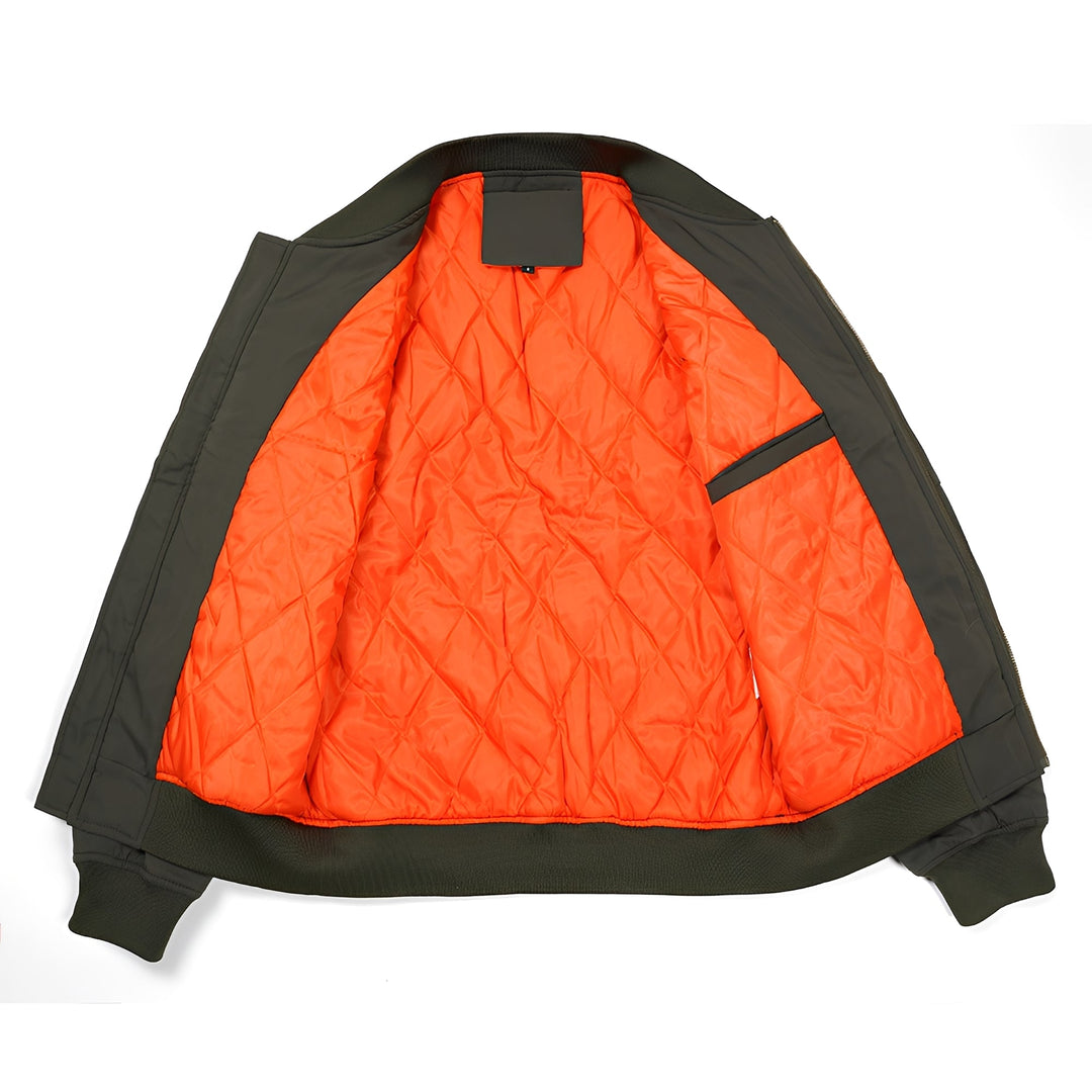 Maynerd - Herren-Bomberjacke mit Reißverschluss-Taschen