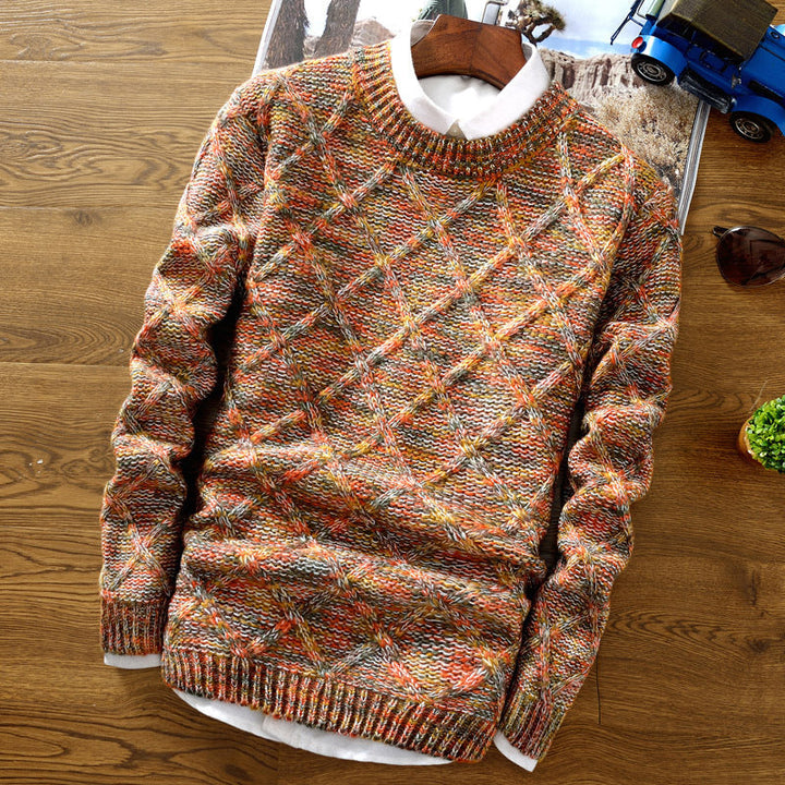 Francis - Wärmerer, bunter Winterpullover für Männer