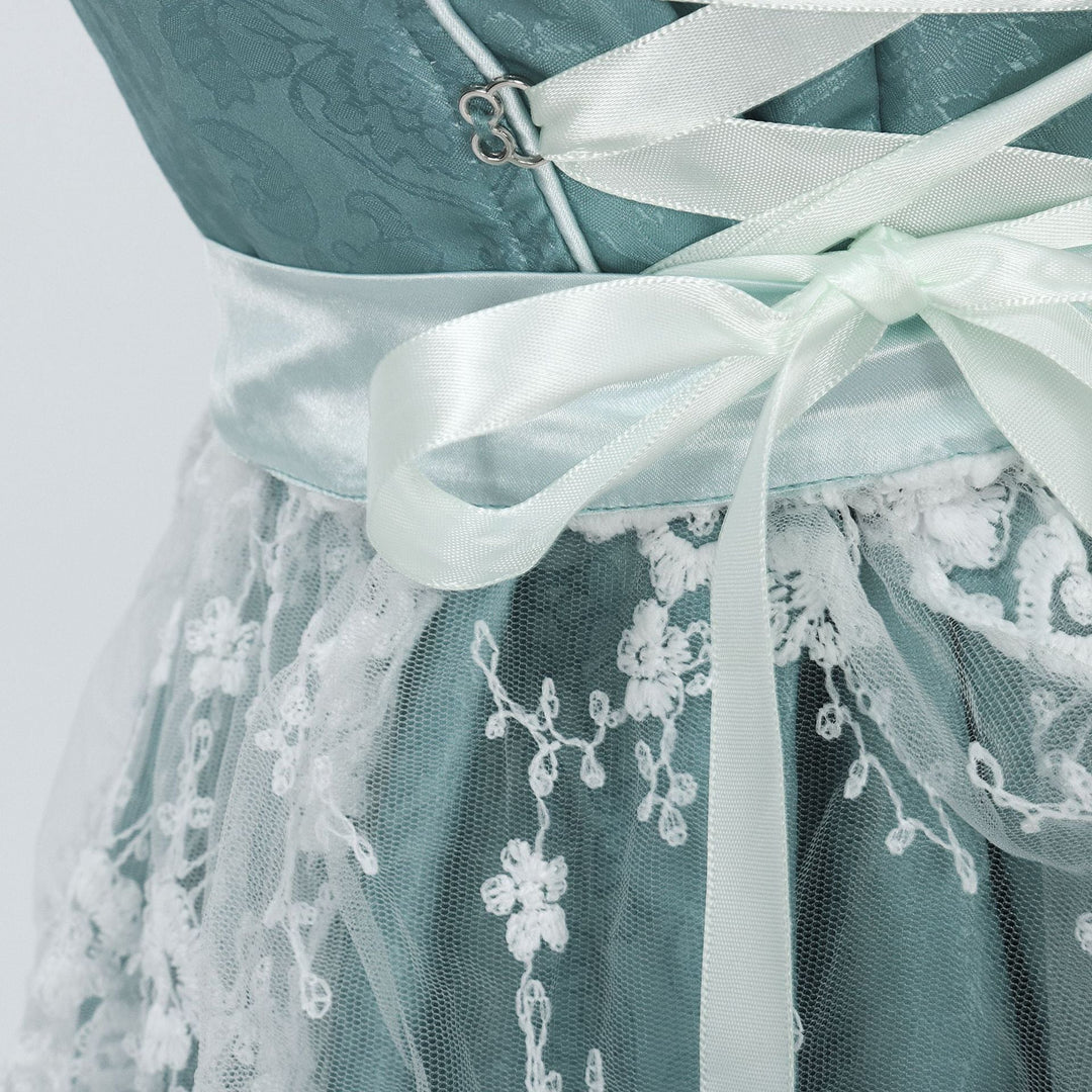 Amelia - Klassisches Oktoberfest-Kleid mit Hosenträgern für Damen