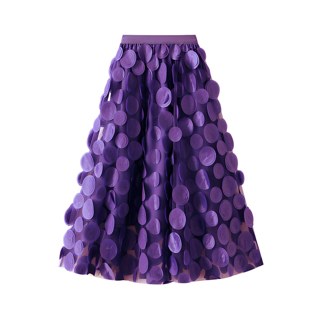 Haylee - Eleganter Midirock aus Mesh für Frauen