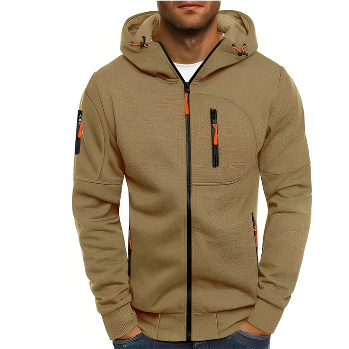 Miller - Bequeme Herren-Kapuzenjacke mit Reißverschluss