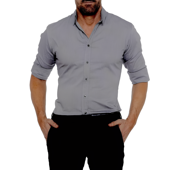 Andrew - Lässiges, offizielles, knitterfreies Herrenhemd
