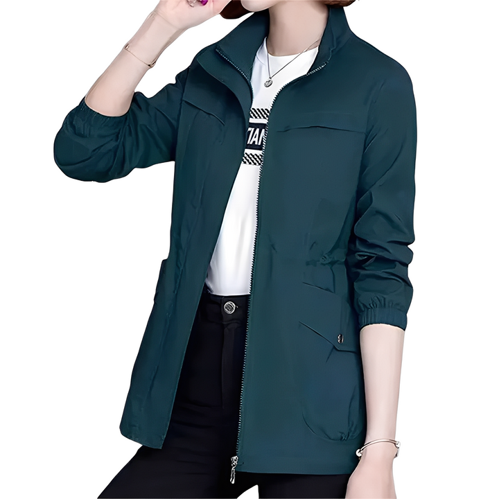 Gwenda - Stilvolle Damenjacke mit einstellbarer Taille