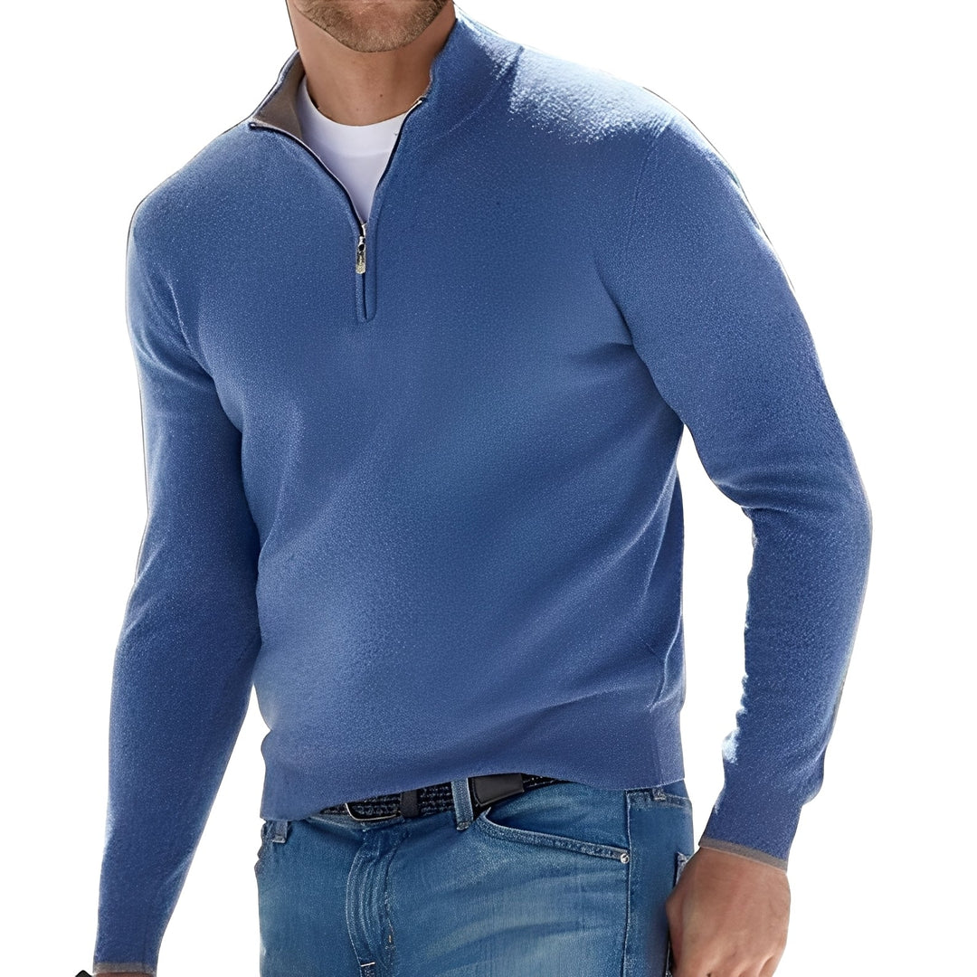 Nash - Herrenpullover mit lockerem Zipper