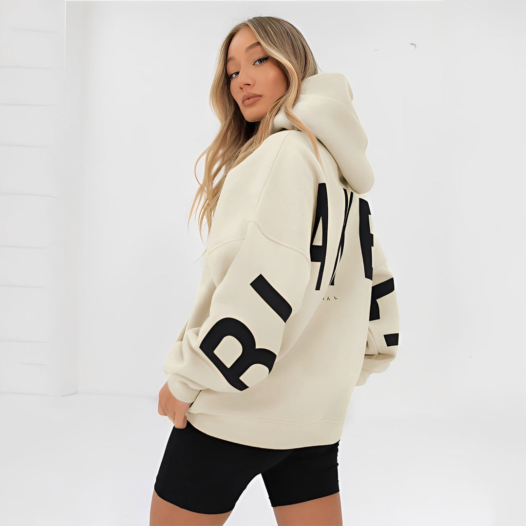 Amanda - Warme Kapuzenjacke mit trendigem Muster für Damen