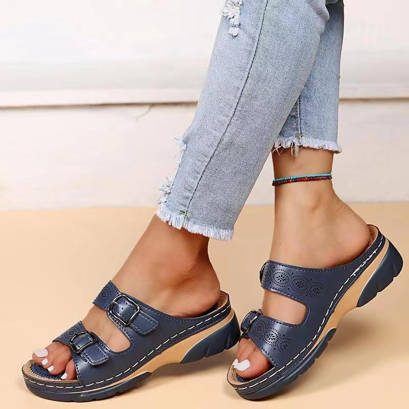 Malaya - Damen orthopädische Sandalen, Leder & Komfort