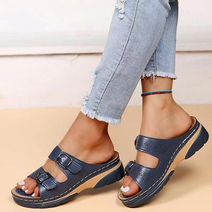 Malaya - Damen orthopädische Sandalen, Leder & Komfort