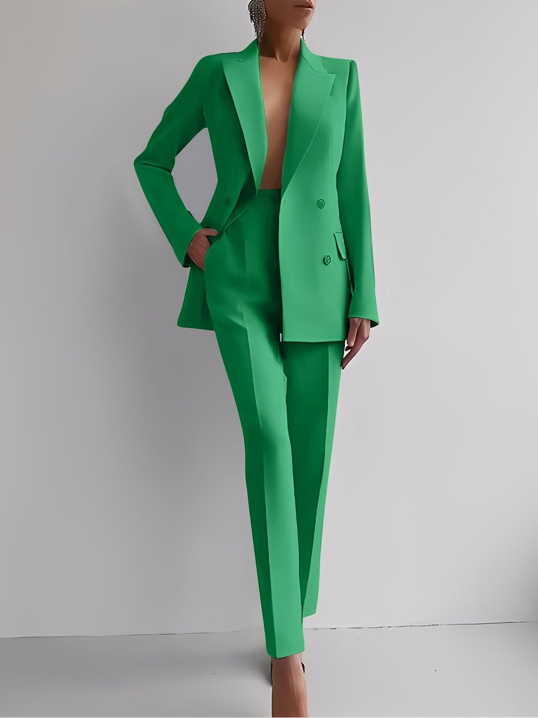 Nydia - Schickes Slim-Fit-Ensemble mit Blazer und Hose für Damen
