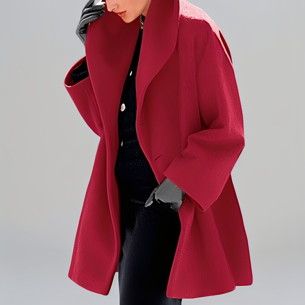 Natalia - Moderne, leger geschnittene Damen-Wolljacke