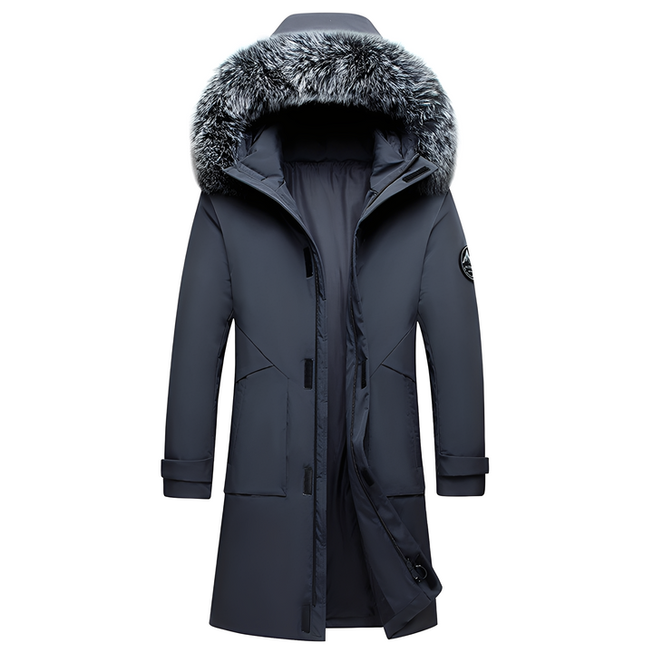 Crosby - Herren-Daunenjacke mit Fellkapuze
