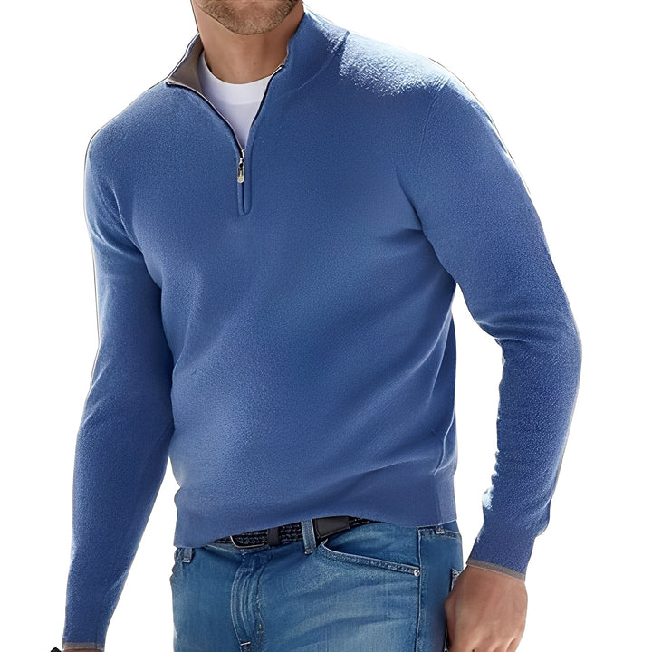 Kennith - Bequemer Herrenpullover mit Reißverschluss