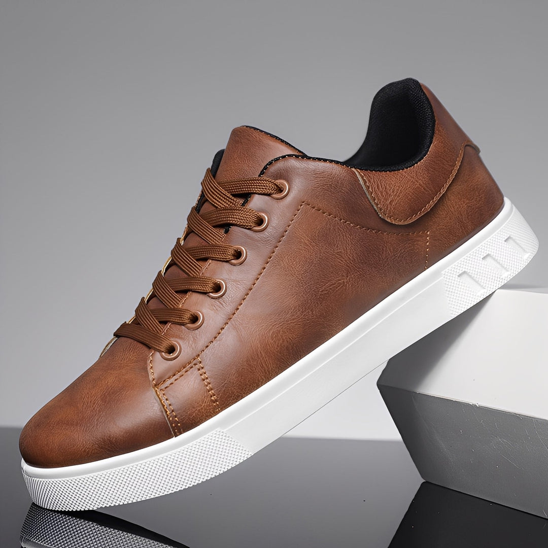 Jerome - Moderne flache Lederschuhe für Herren