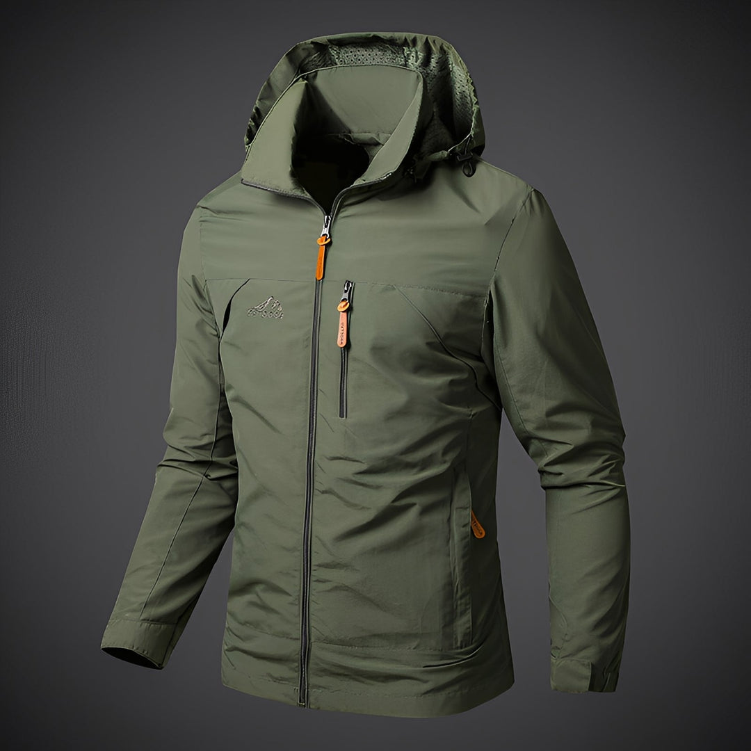 Dalton - Breite wasserdichte Herren-Kapuzenjacke