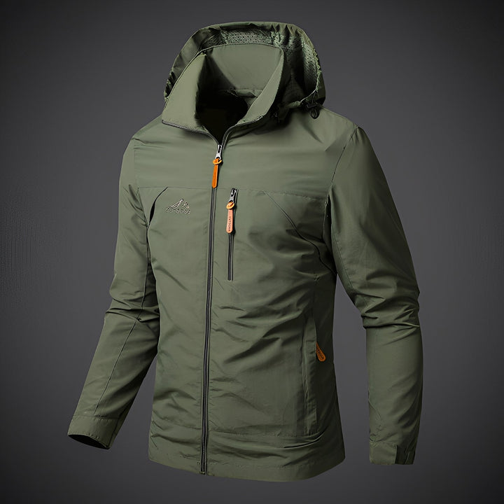 Dalton - Breite wasserdichte Herren-Kapuzenjacke