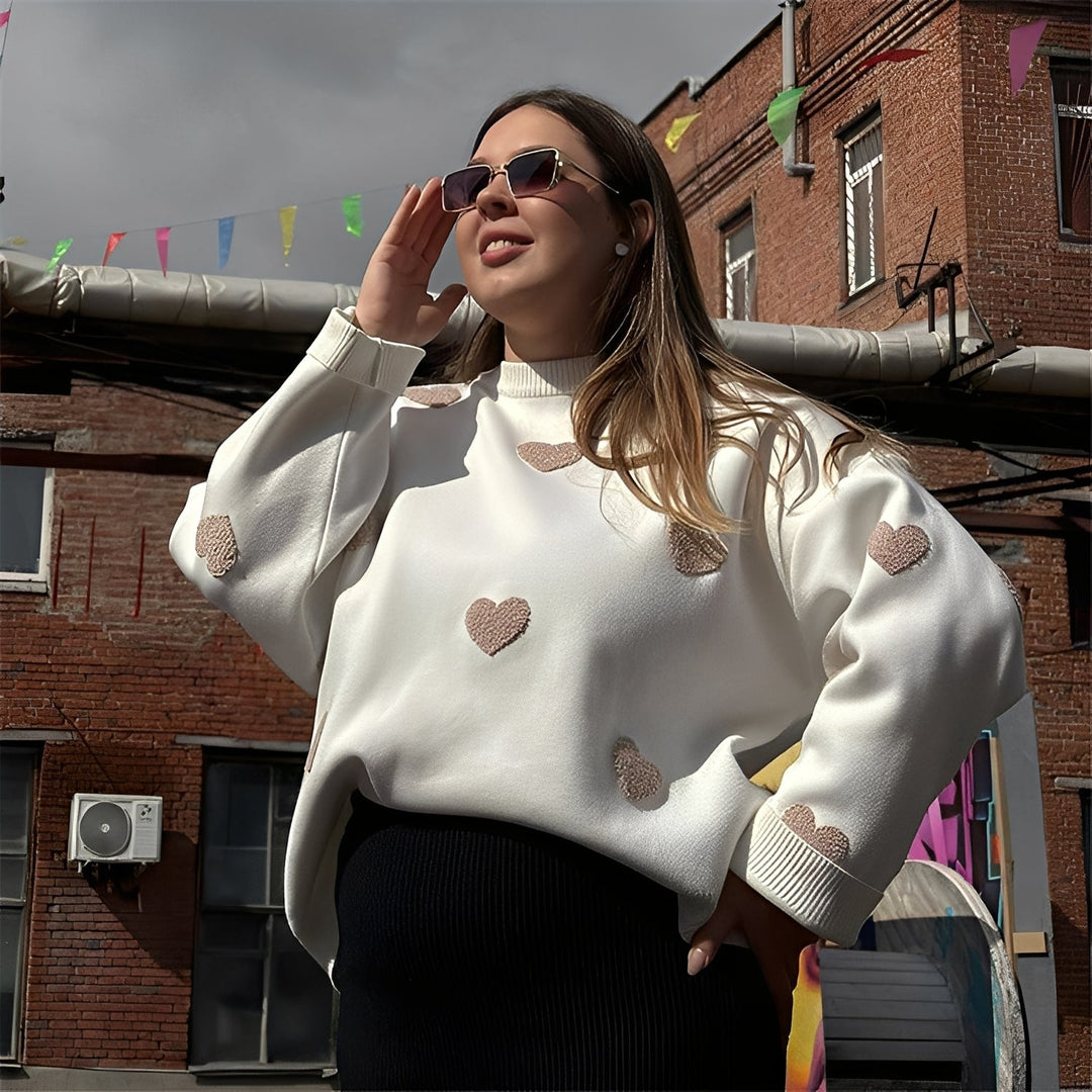 Marsha - Gemütlicher Damenpullover mit Muster