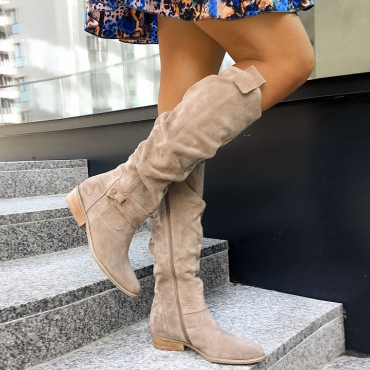 Terina - Leichte knielange Damenstiefel