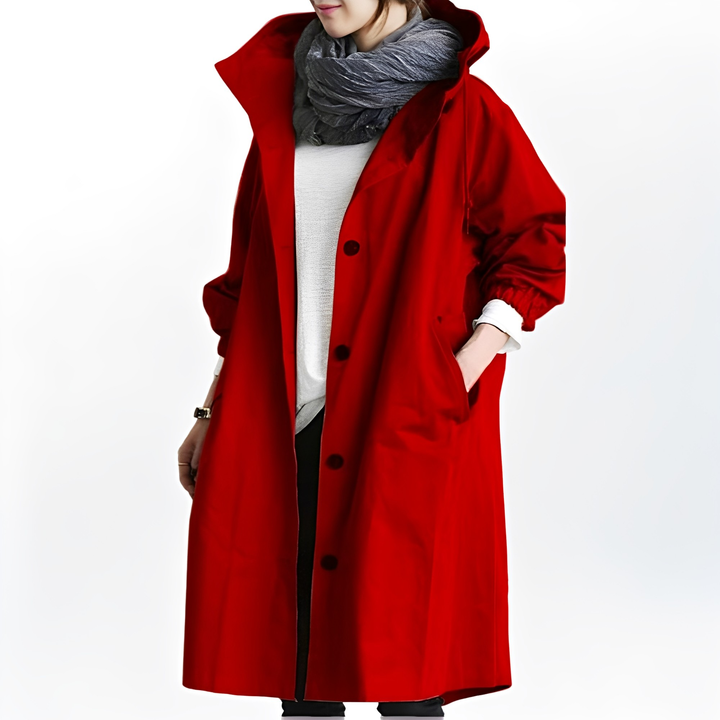 Giselle - Frauen-Regenjacke mit Kapuze, wasserfest