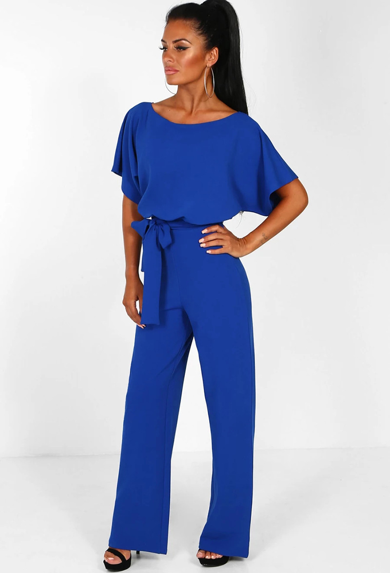 Arline - Eleganter Damen-Jumpsuit mit Bindegürtel