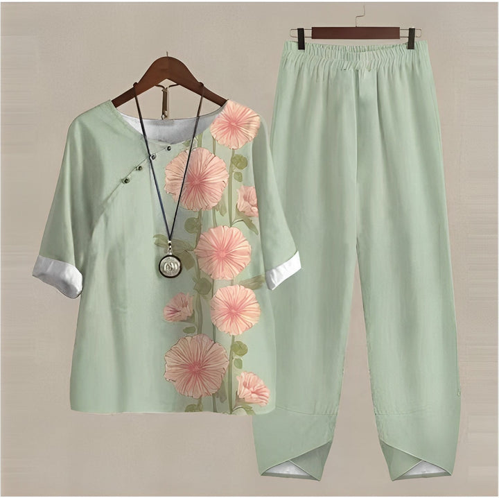 Samsa - Elegantes, lockeres Sommeroutfit für Damen