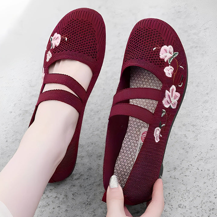 Jazmin - Bequeme und atmungsaktive Schuhe mit Stickerei für Damen