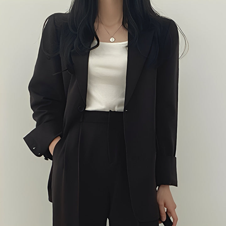 Alethea - Schickes Set aus weiter Jacke und Hose für Damen