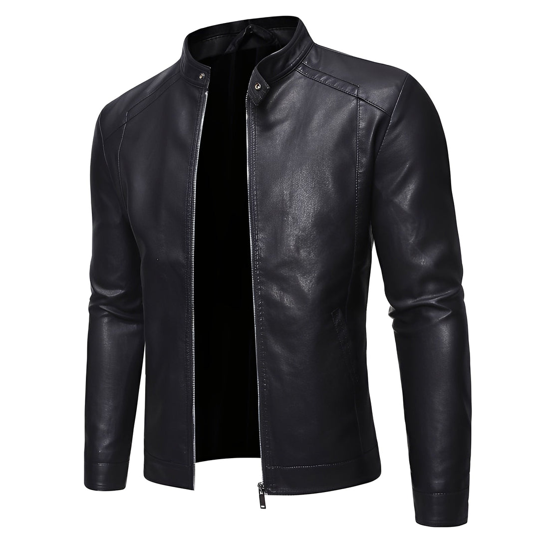 Theodore - Robuste, eng anliegende Herrenlederjacke