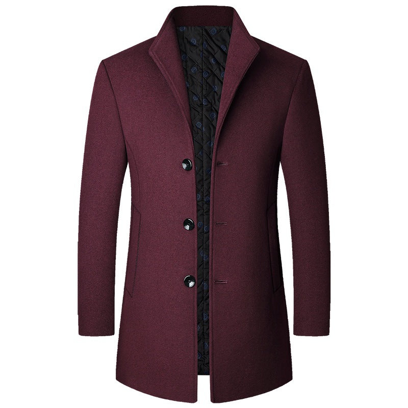 Colson - Schicker langer Herren-Wollmantel