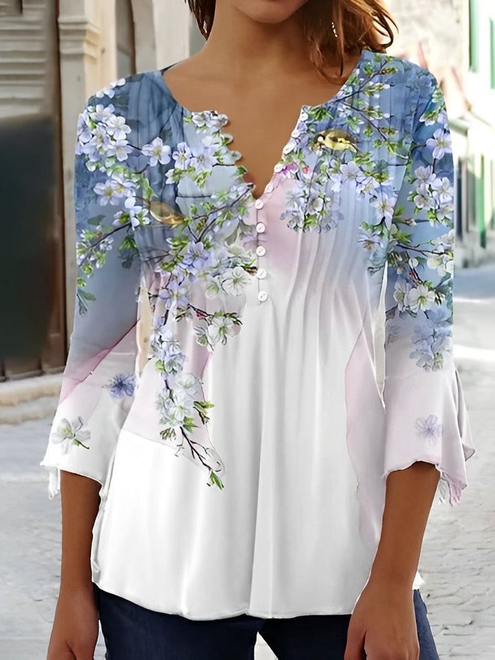 Eloise - Elegantes Damenoberteil mit Blumenmuster