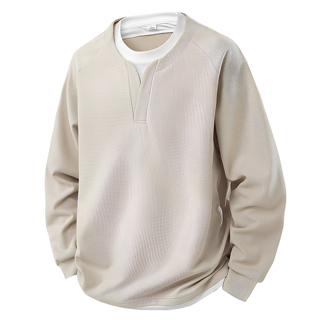 Dayton - Stilvoller, moderner Herren-Waffelpullover