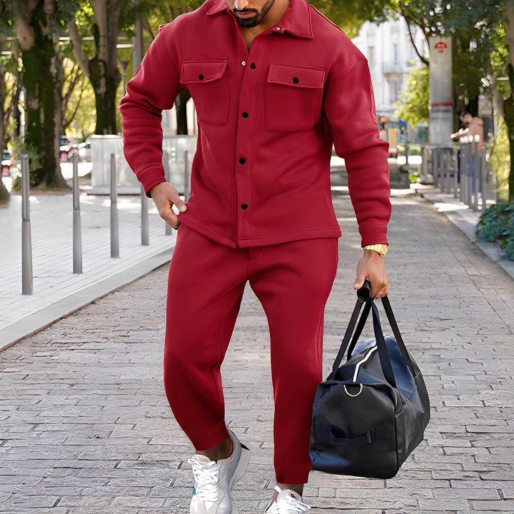 Kent - Modisches Slim-Fit-Set aus Shirt und Hose für Herren