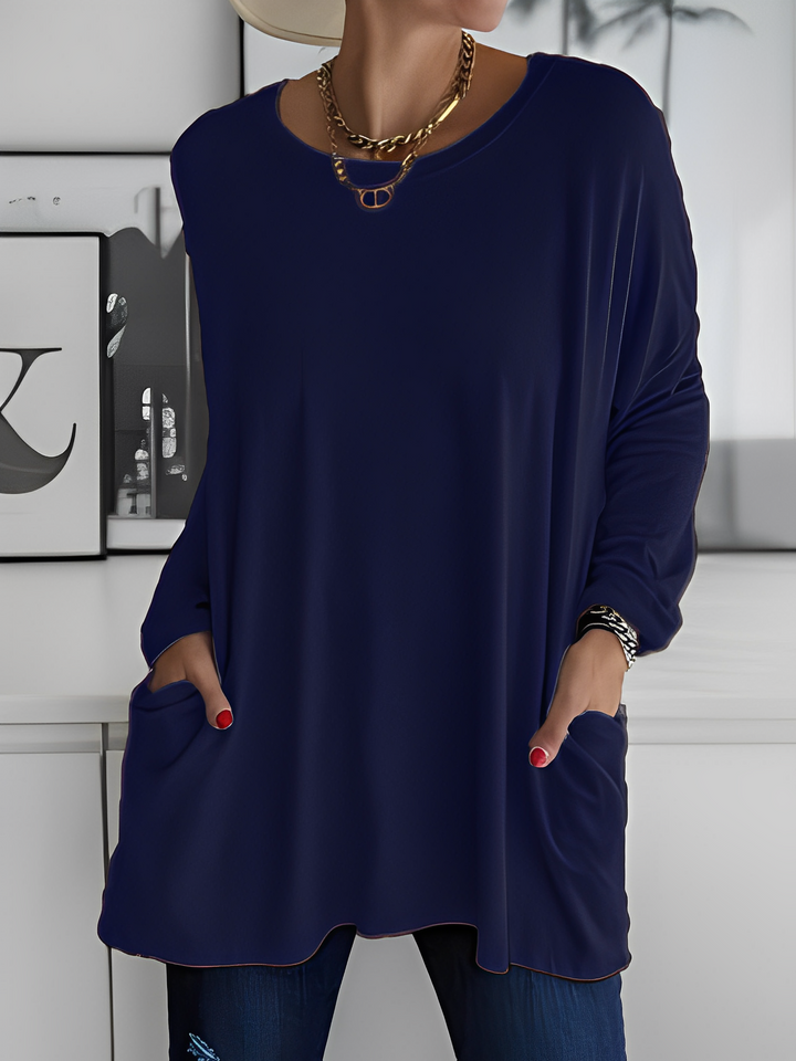 Leola - Bequemer Damenpullover mit Taschen