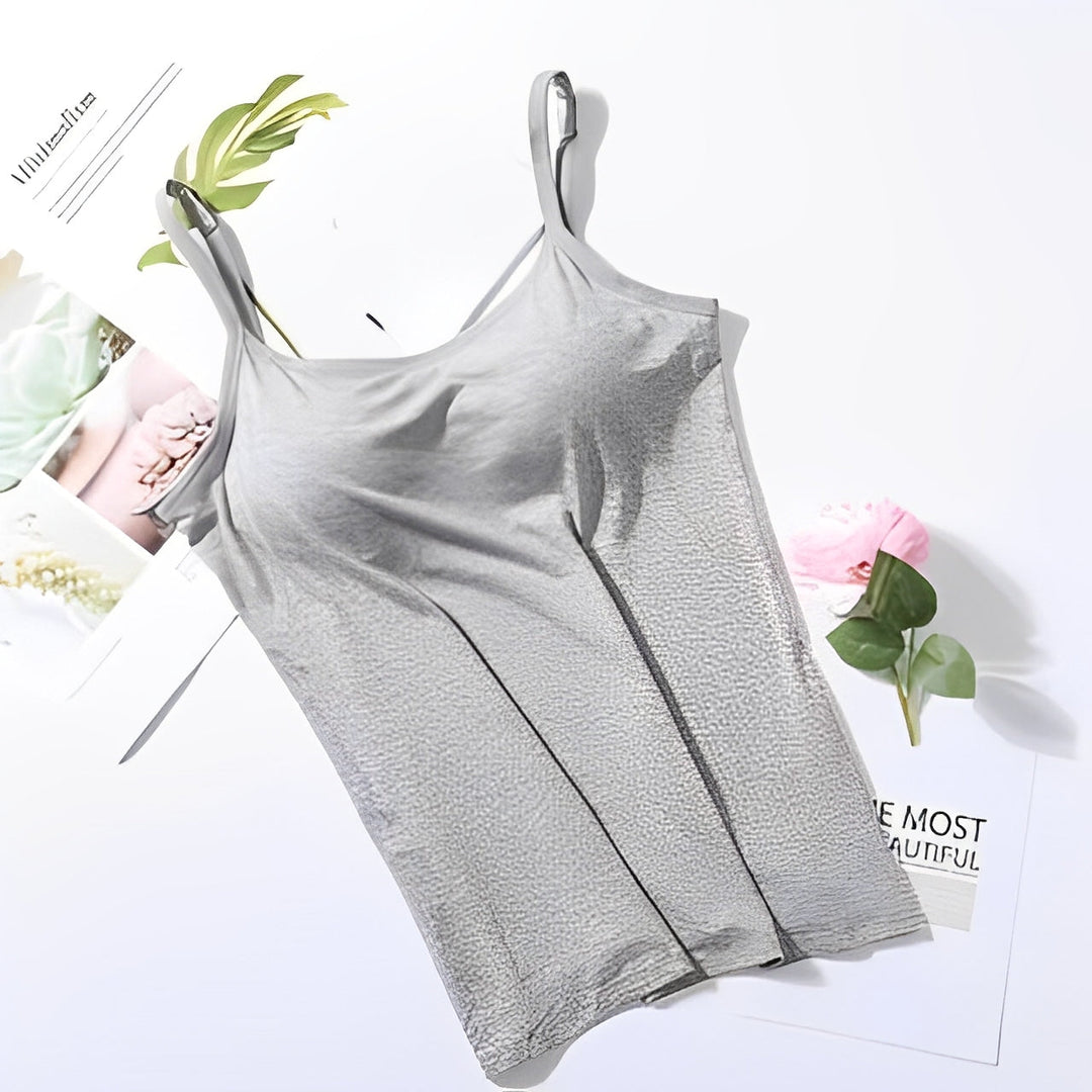 Elfrieda - Leichtes, angenehmes Top mit eingebautem BH für Damen