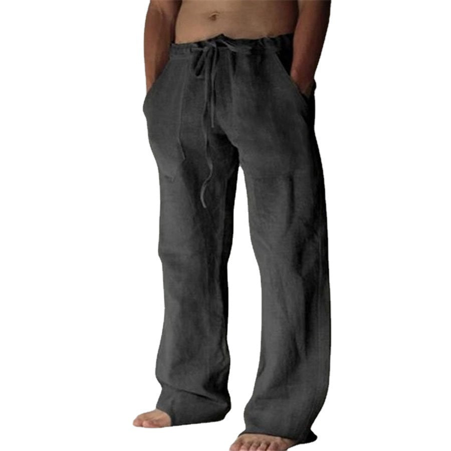 Benjamin - Herren Leinen Freizeithose Einfarbig