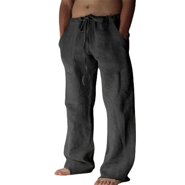 Benjamin - Herren Leinen Freizeithose Einfarbig