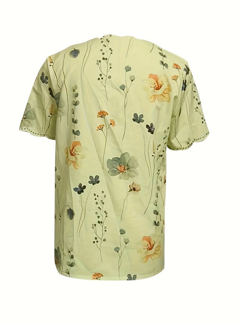 Alyana - Ausgestelltes Bluse mit Blumenmuster