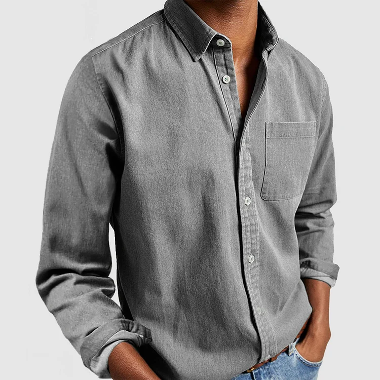 Blake - Komfortables Langarmshirt mit Kragen für Herren