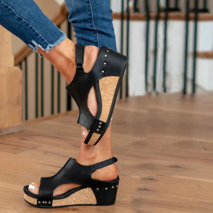 Auria - Orthopädische Ledersandalen für Damen mit zusätzlicher Unterstützung