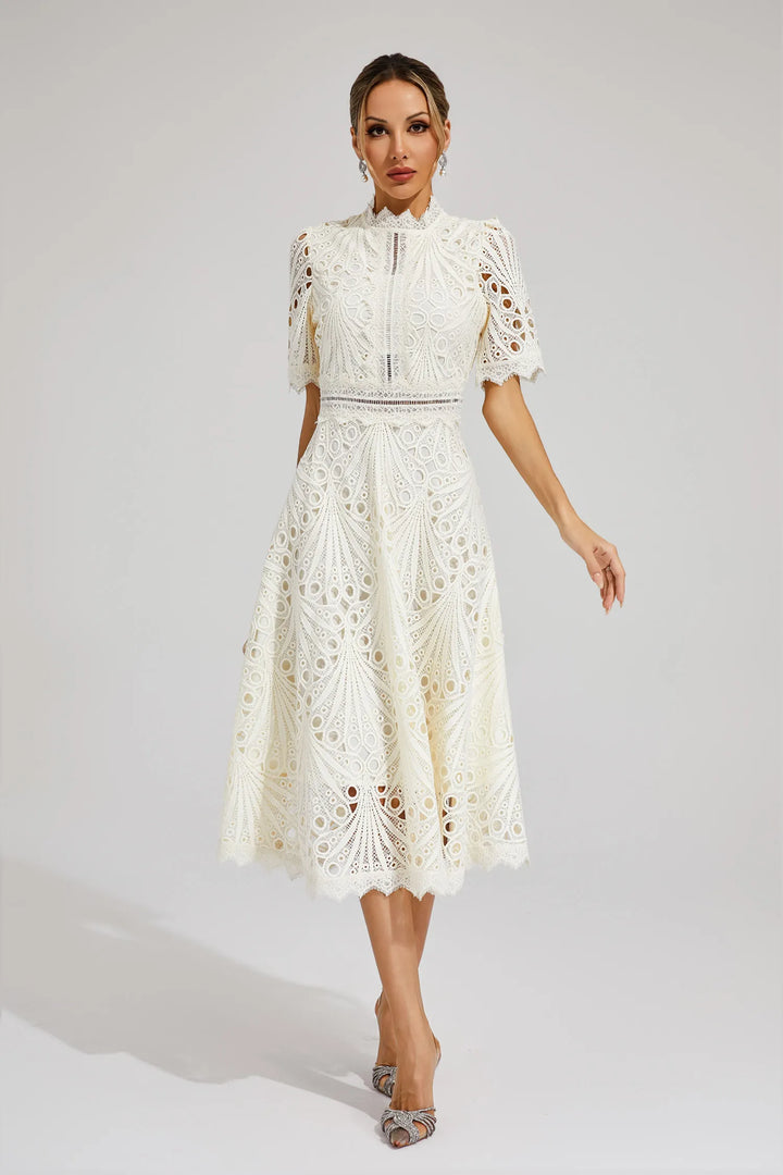 Pierre - Midi-Kleid mit Spitze und Stil