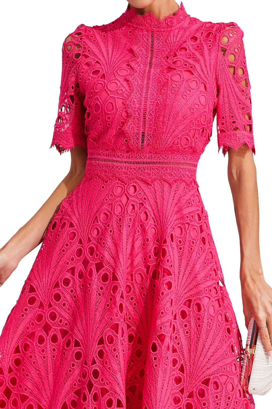 Pierre - Midi-Kleid mit Spitze und Stil