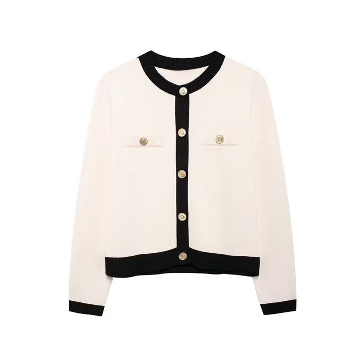 Vera - Slim-Fit Cardigan in Chic Doré