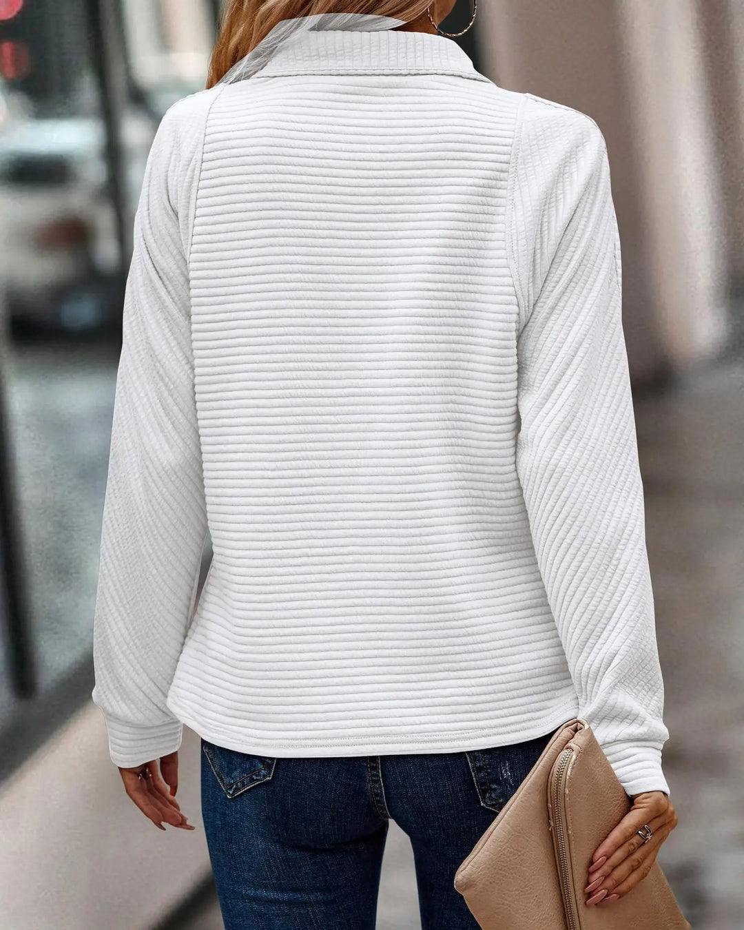 Vina – Schicker Pullover mit halbem Zipper