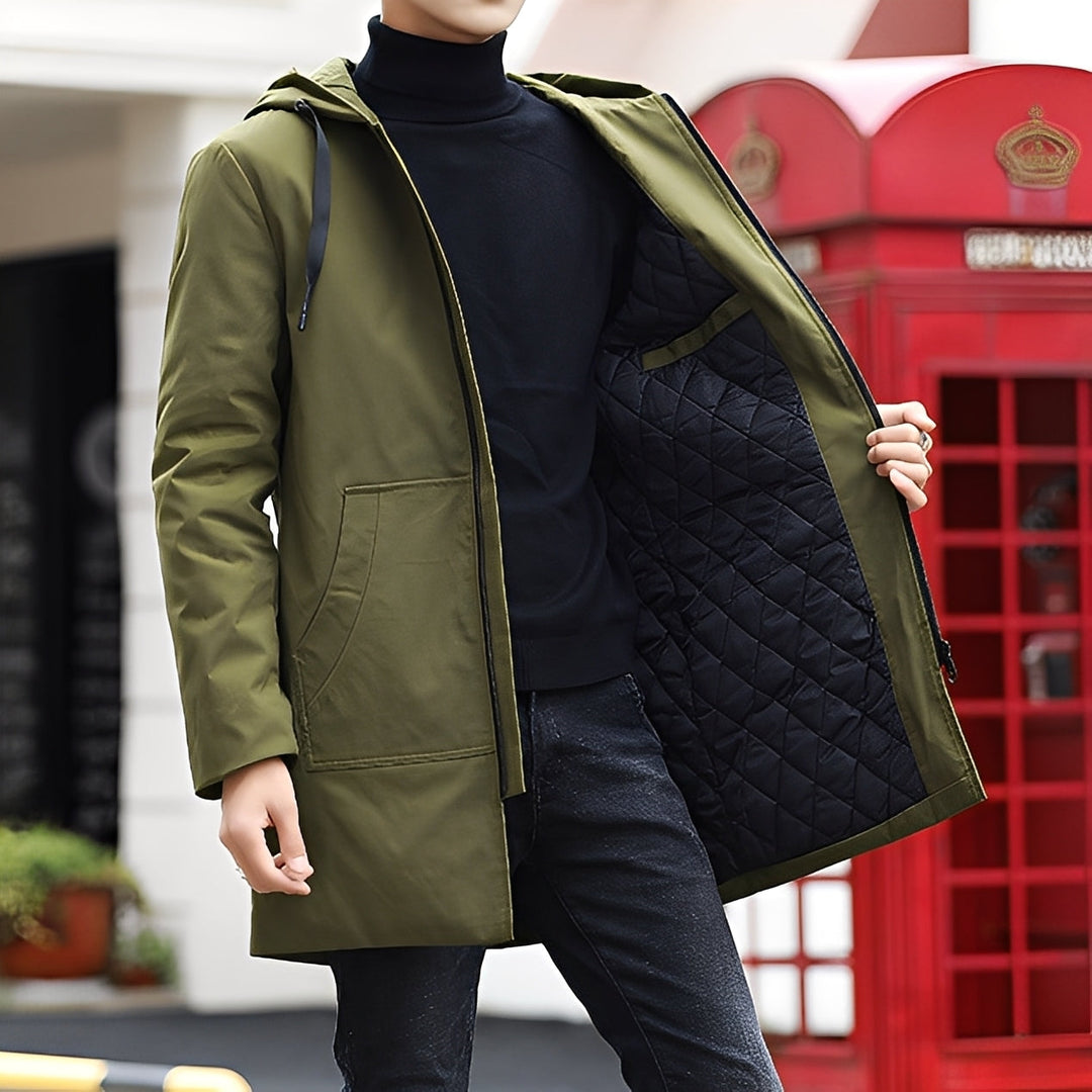Derren - Bequeme, leichte Herrenjacke mit Kapuze